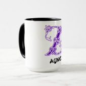 16世紀ケルト結び目模様装飾首都Z マグカップ (正面左)