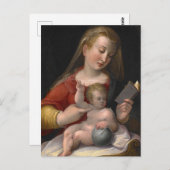16世紀マドンナと子 ポストカード (正面/裏面)