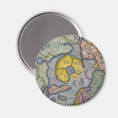 16世紀メルカトル北極地図 マグネット (正面/裏面)