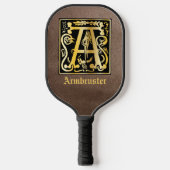 16世紀神話の生き物の装飾の首都A ピックルボールラケット (正面)