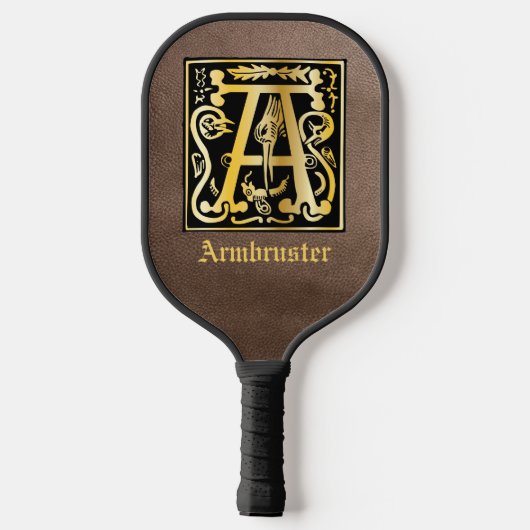 16世紀神話の生き物の装飾の首都A ピックルボールラケット (裏面)