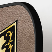 16世紀神話の生き物の装飾の首都A ピックルボールラケット (左詳細)