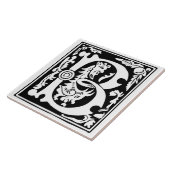 16世紀神話の生き物の装飾の首都B タイル (側面)