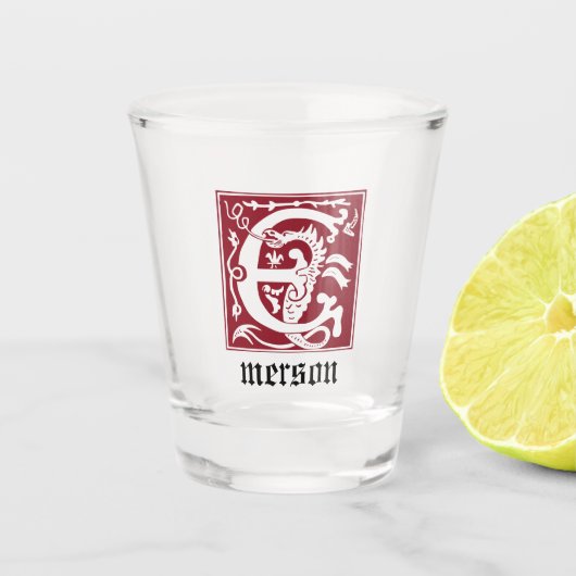 16世紀神話の生き物の装飾の首都E ショットグラス (正面)