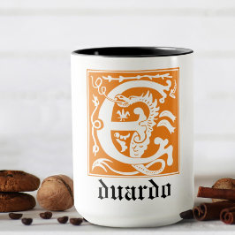 16世紀神話の生き物の装飾の首都E マグカップ