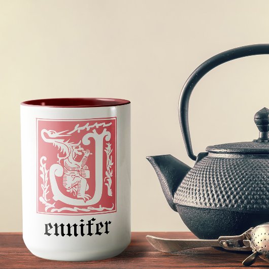 16世紀神話の生き物の装飾の首都J マグカップ