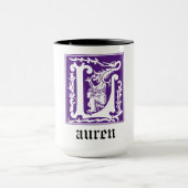 16世紀神話の生き物の装飾の首都L マグカップ (中央)