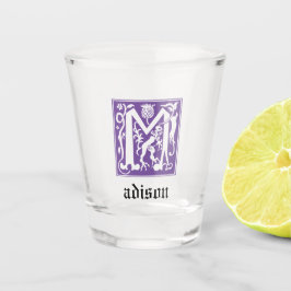 16世紀神話の生き物の装飾の首都M ショットグラス