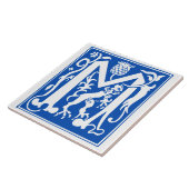 16世紀神話の生き物の装飾の首都M タイル (側面)