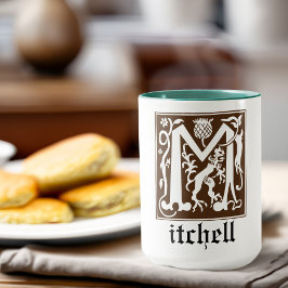 16世紀神話の生き物の装飾の首都M マグカップ