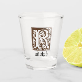 16世紀神話の生き物の装飾の首都R ショットグラス