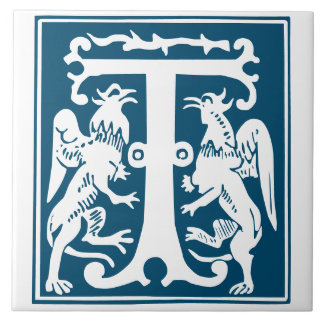 16世紀神話の生き物の装飾の首都T タイル