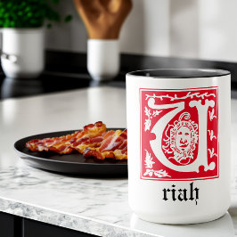 16世紀神話の生き物の装飾の首都U マグカップ