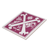 16世紀神話の生き物の装飾の首都X タイル (側面)