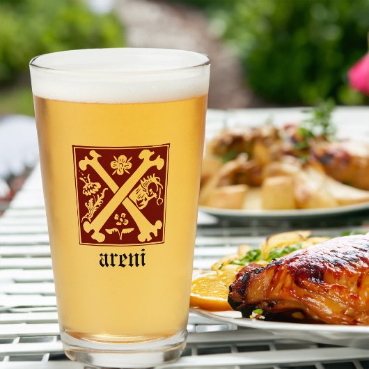 16世紀神話の生き物の装飾の首都X タンブラーグラス