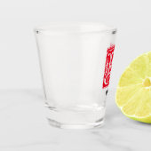 16世紀神話の生き物の装飾の首都Y ショットグラス (左)