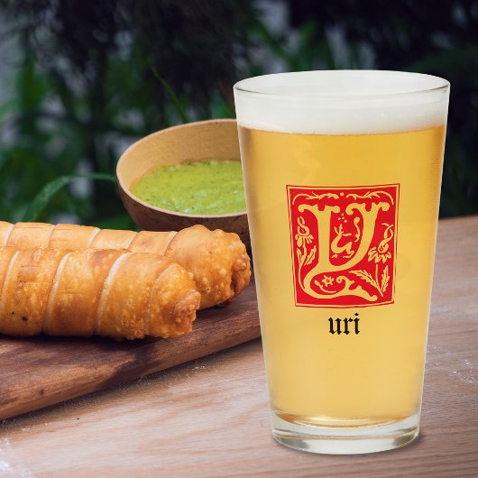 16世紀神話の生き物の装飾の首都Y タンブラーグラス