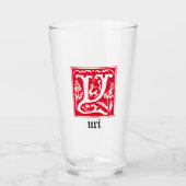 16世紀神話の生き物の装飾の首都Y タンブラーグラス (正面)