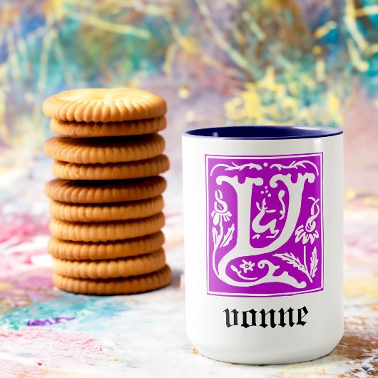 16世紀神話の生き物の装飾の首都Y マグカップ