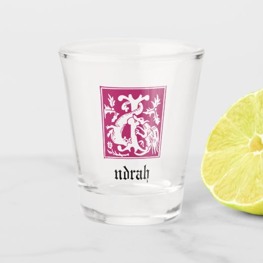 16世紀神話の生き物の装飾首都I ショットグラス (正面)