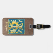 16世紀神話の生き物の装飾首都I ラゲッジタグ (正面横)