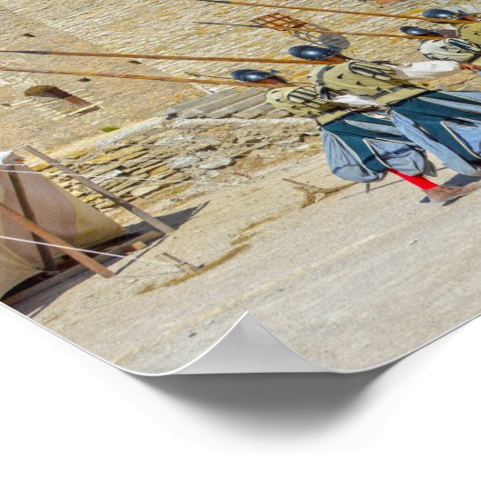 16世紀軍隊訓練再現,エストニア ポスター (角)