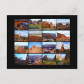 16個のユタの風景アイコン ポストカード (正面)