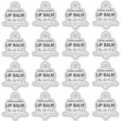 16個の透明な角度曲げラベル（各1.9インチ） シール (正面)