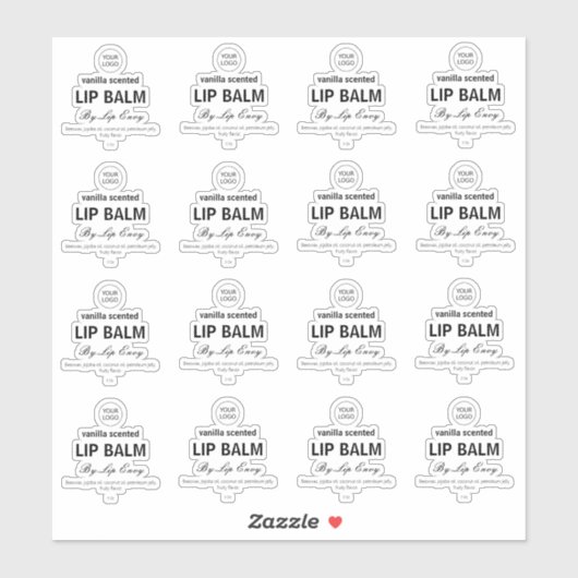 16個の透明な角度曲げラベル（各1.9インチ） シール (シート)