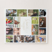 16写真コラージュのタイムラインライフQuinceaenera ジグソーパズル (横)