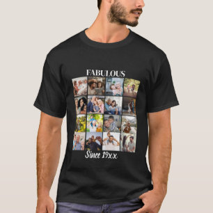 16写真コラージュパーソナライズされた以来の素晴らしい Tシャツ