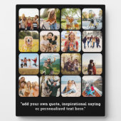 16写真モダンコラージュと引用文 フォトプラーク (正面)