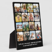 16写真モダンコラージュと引用文 フォトプラーク (側面)