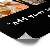 16写真モダンコラージュと引用文 ポスター (角)