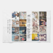 16写真・文字カスタムパーソナライズされた キッチンタオル (横)