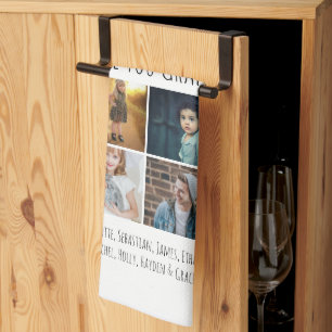 16写真・文字カスタムパーソナライズされた キッチンタオル