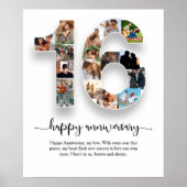 16周年フォトコラージュポスター ポスター (正面)