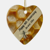 16周年結婚ワックスキープサケハートセラム セラミックオーナメント (右)