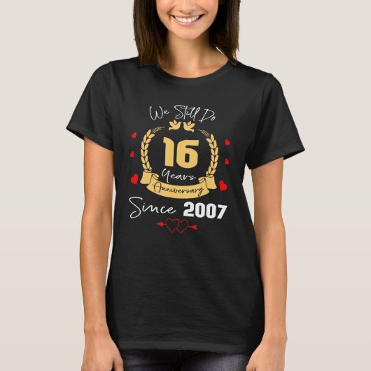 16周年結婚我々はまだ16年Sinc Tシャツ (正面)