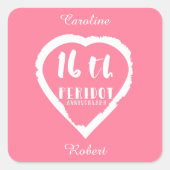 16周年結婚期伝統的間 スクエアシール (正面)