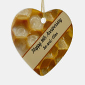 16周年結婚記念ワックスキープサケハート セラミックオーナメント (右)