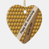 16周年結婚記念ワックスキープサケハート セラミックオーナメント (右)