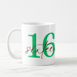 16周年記念のカスタマイズ コーヒーマグカップ