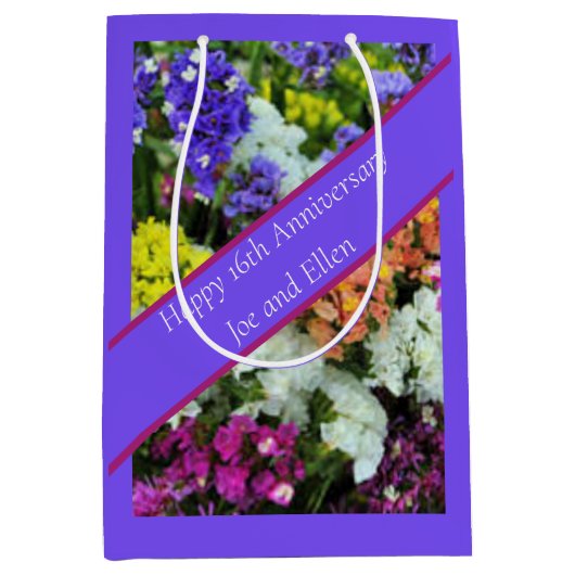 16周年記念カラフル大会 ミディアムペーパーバッグ (正面)