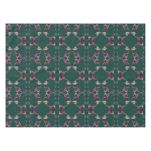 16周年記念結婚のキャンドル&スタチスフラワー テーブルクロス (正面(横))