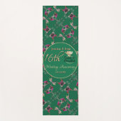 16周年記念結婚のキャンドル&スタチスフラワー ヨガマット (正面)