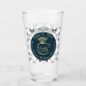 16周年記念結婚のペリドット&シルバーバラ タンブラーグラス (正面)