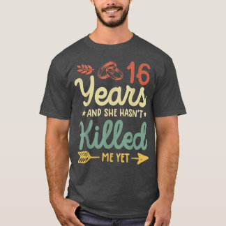 16周年記念結婚ティーマッチングカップル16 Tシャツ