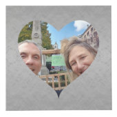 16周年記念結婚ハートフレーム銀色 フォトキューブ (右)