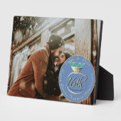 16周年記念結婚ペリドットリングや輪プラーク フォトプラーク (側面)